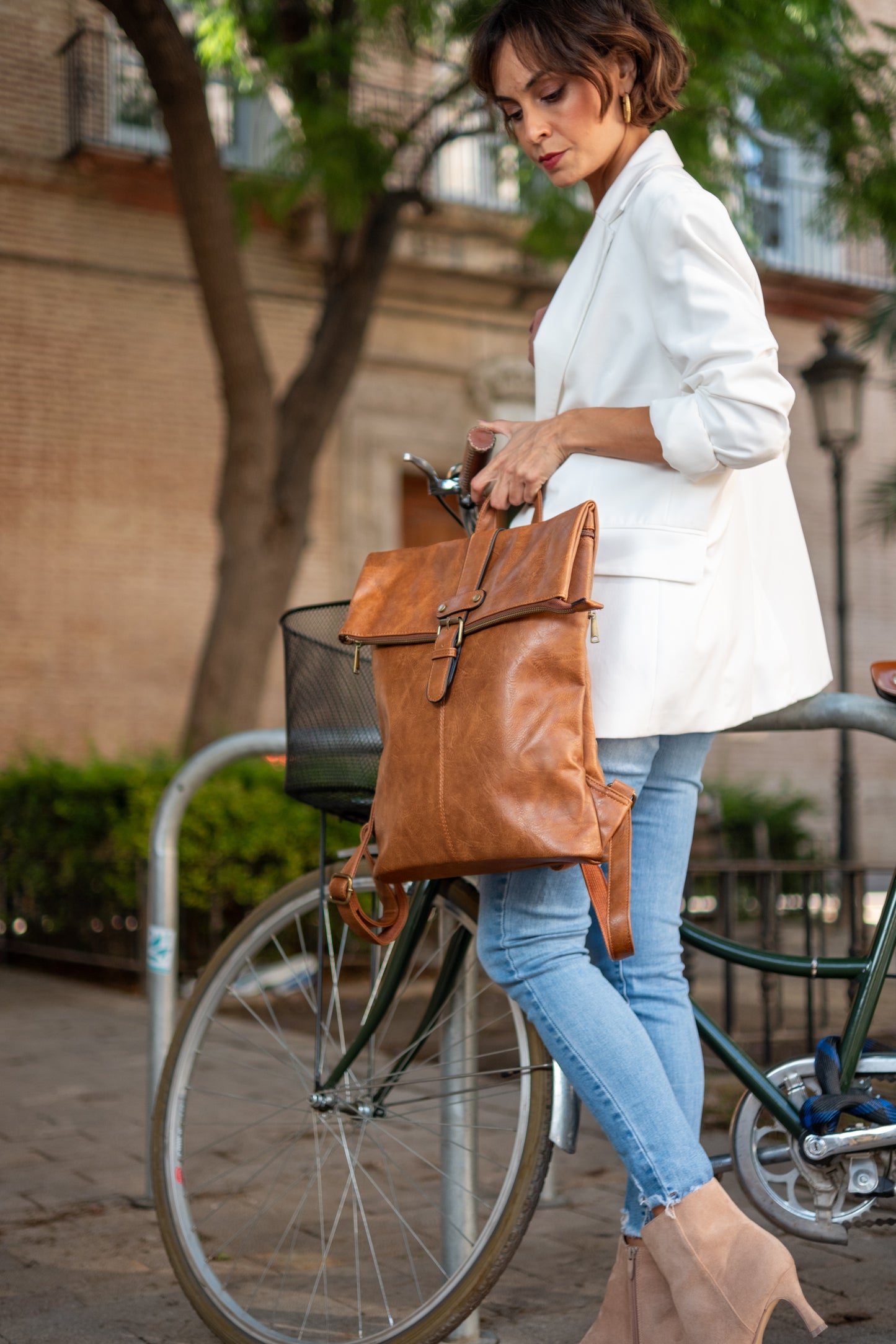 Mochila MAXI Color Cuero