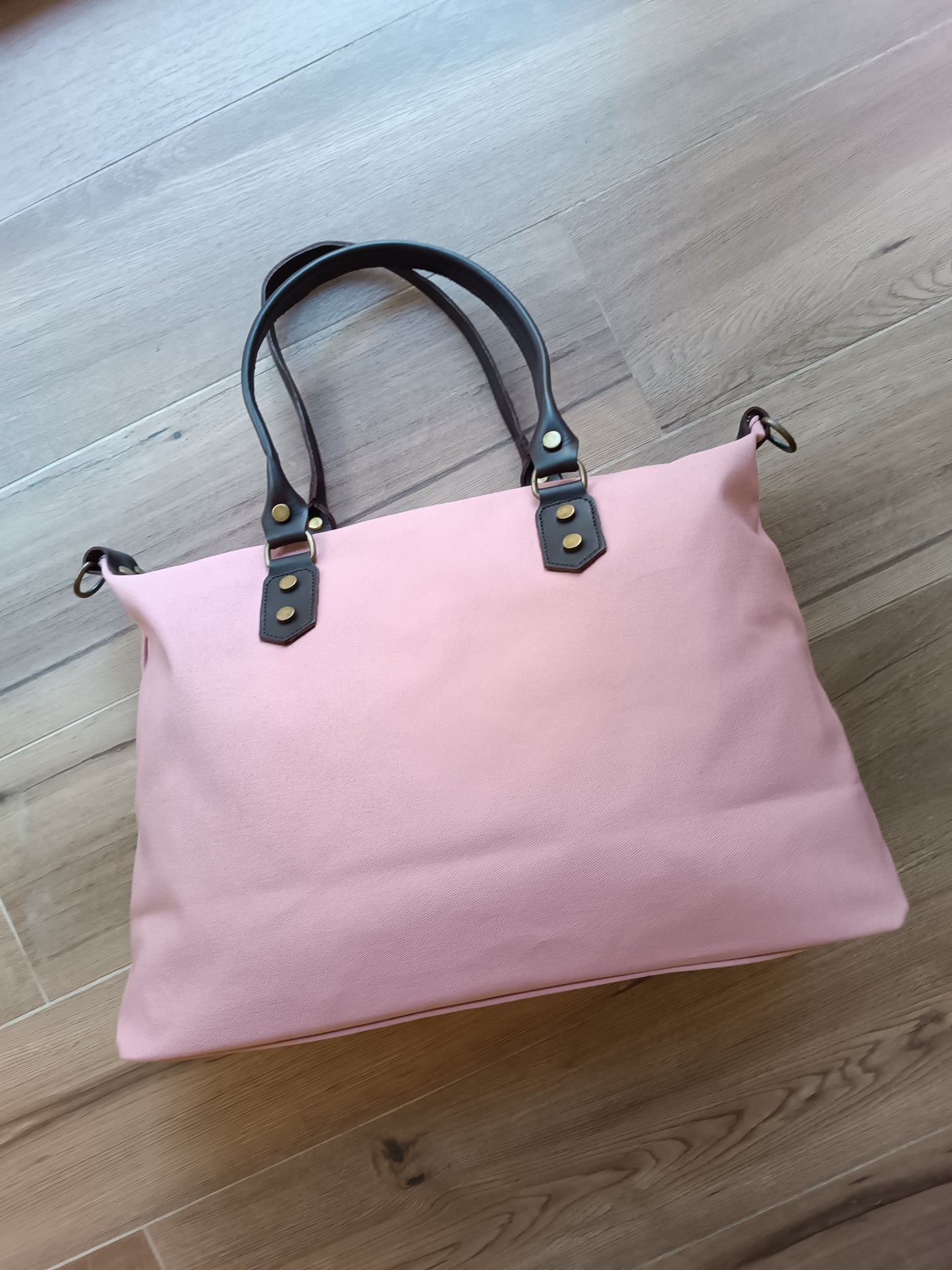 Bolso Camper Lona con asas en piel (PERSONALIZACIÓN GRATUITA)