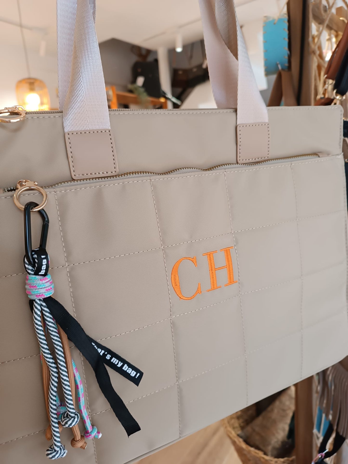 Bolso Pau con asa corta y larga en nailon (PERSONALIZACIÓN GRATUITA)