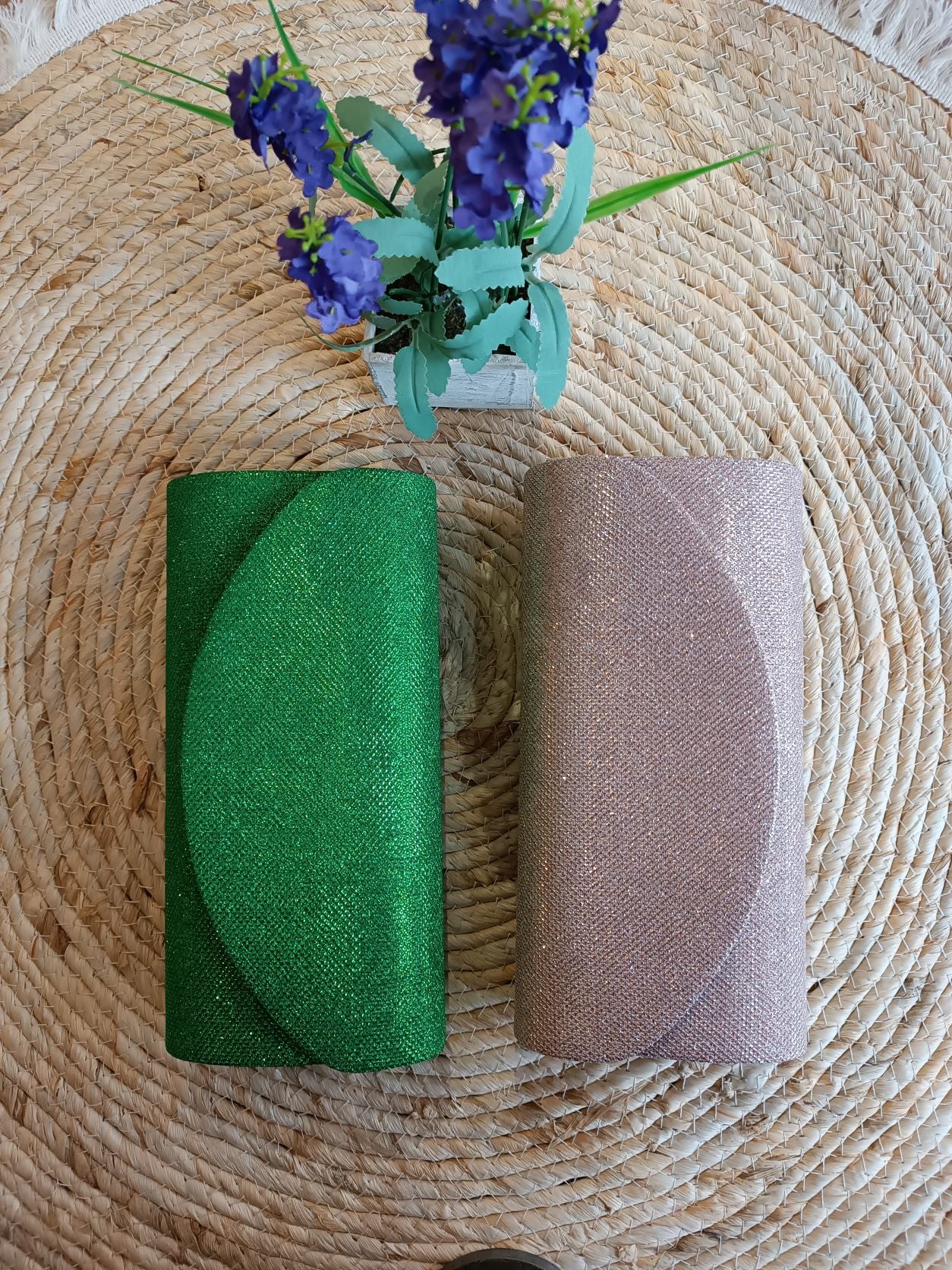 Bolso fiesta Rosa Palo Brillo