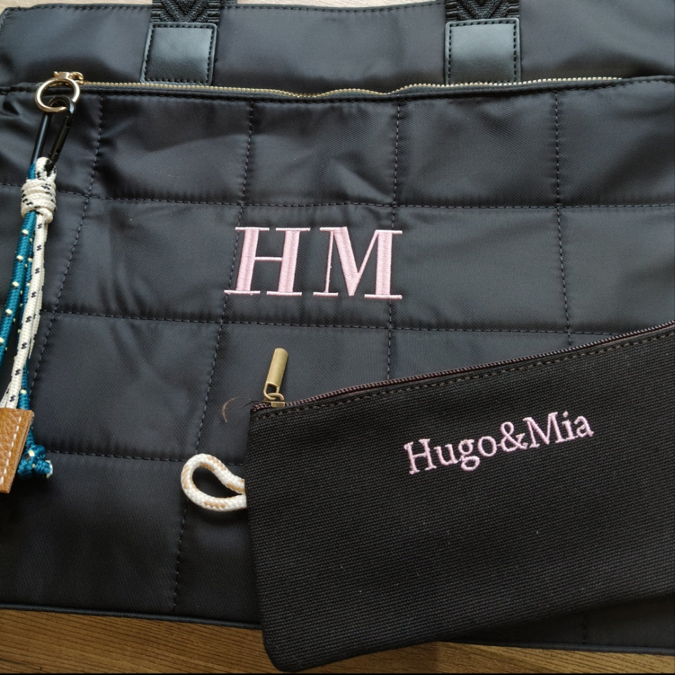 Bolso Pau con asa corta y larga en nailon (PERSONALIZACIÓN GRATUITA)