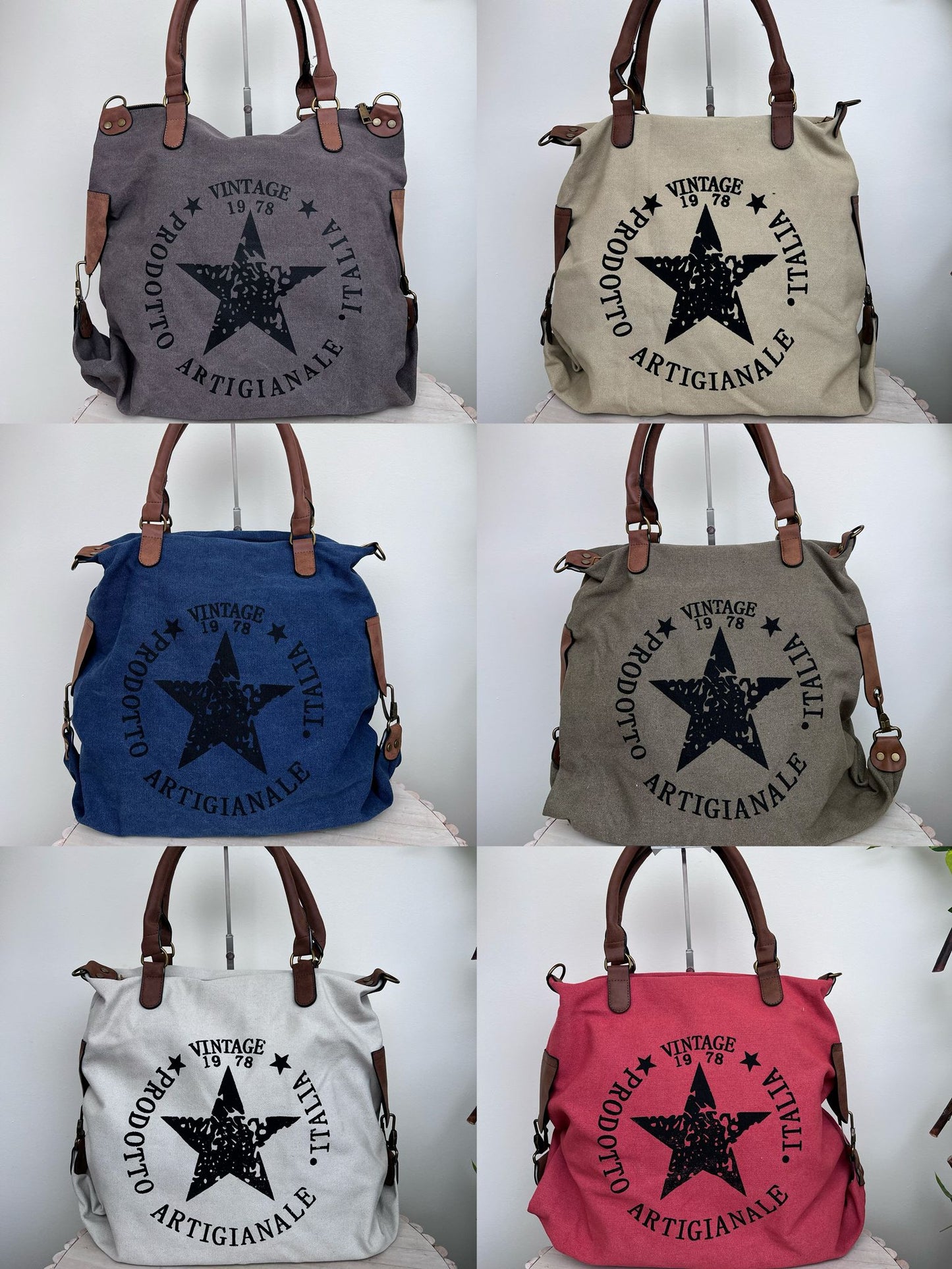 Bolso lona VINTAGE
