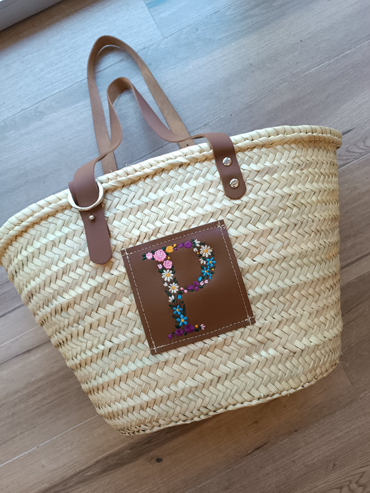 Capazo TORIMBIA (personalizable con letra de flores)