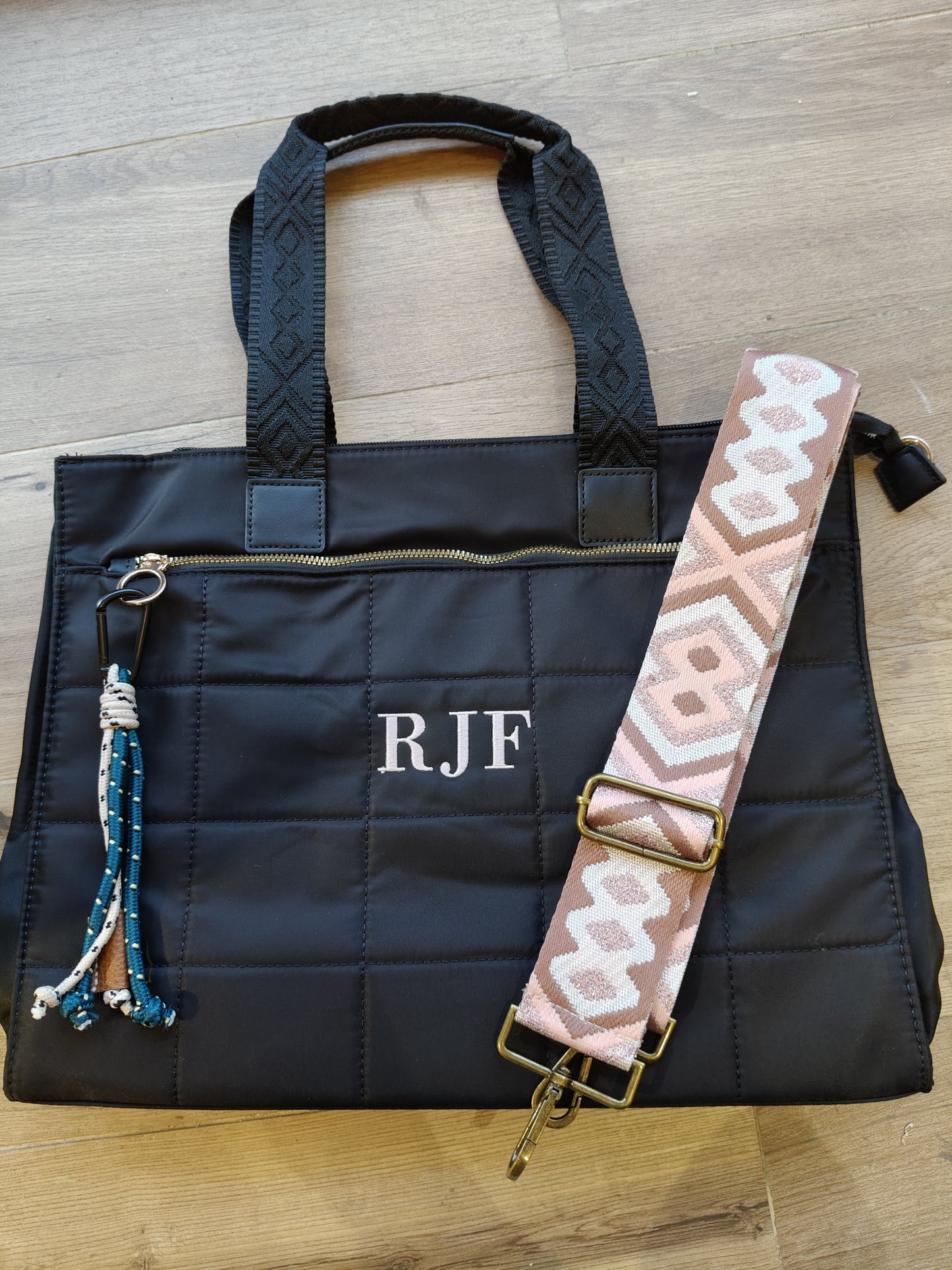 Bolso Pau con asa corta y larga en nailon (PERSONALIZACIÓN GRATUITA)