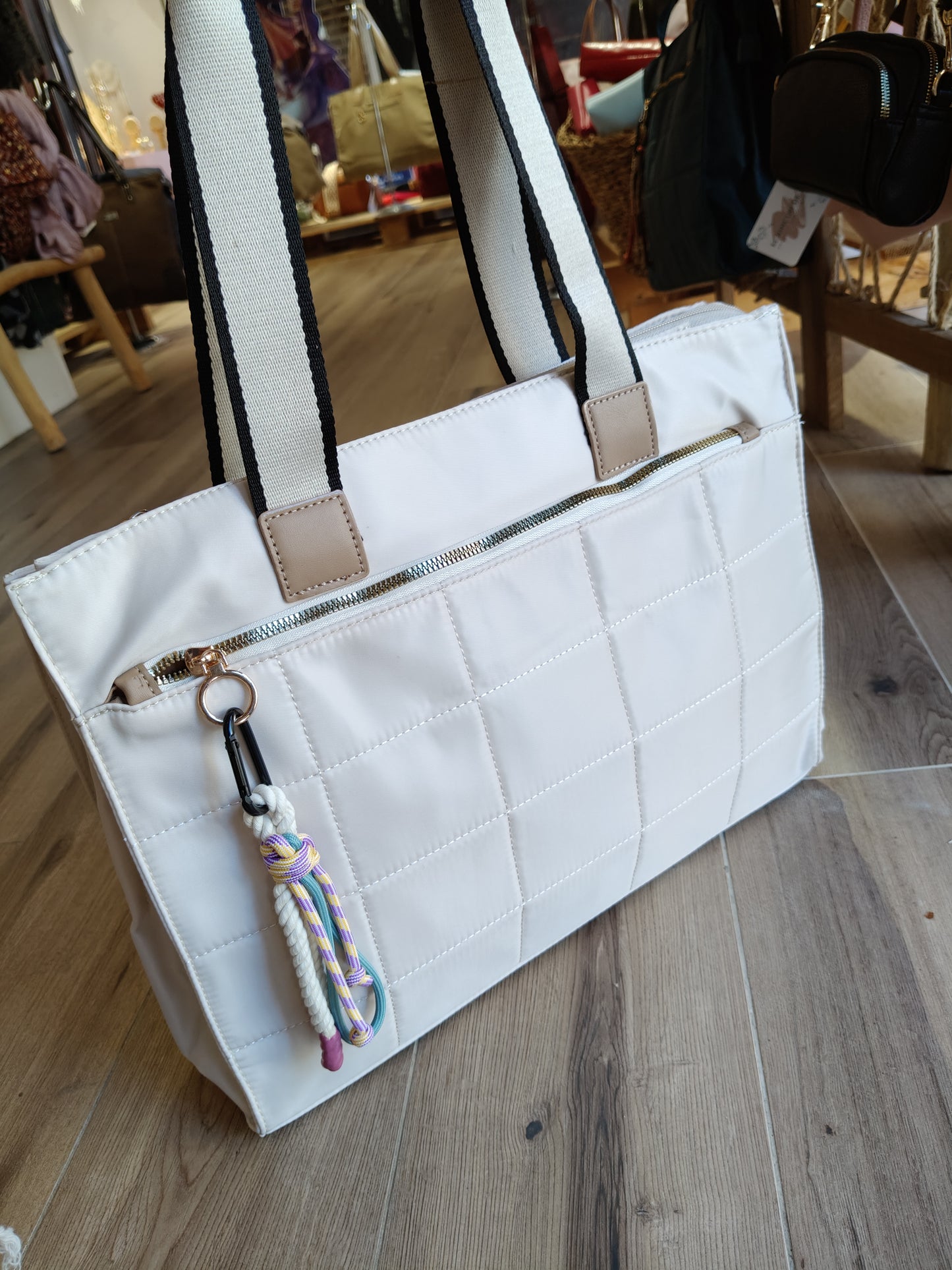 Bolso Pau con asa corta y larga en nailon (PERSONALIZACIÓN GRATUITA)