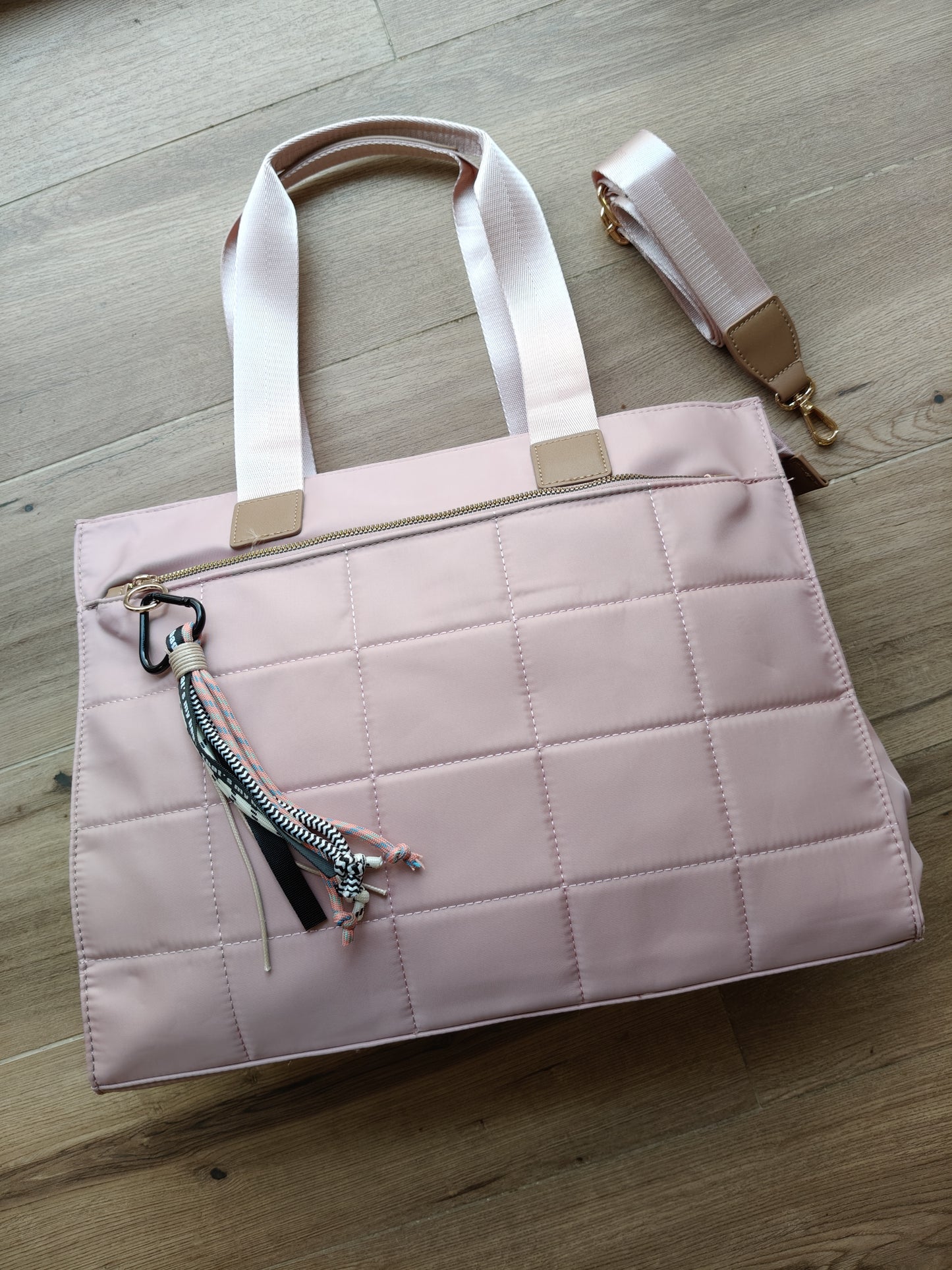 Bolso Pau con asa corta y larga en nailon (PERSONALIZACIÓN GRATUITA)