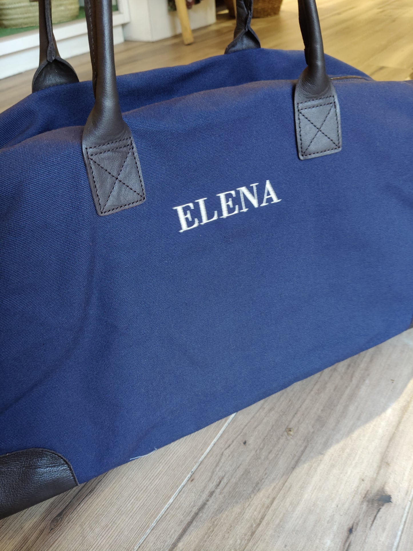 Maleta lona LUCA asas piel (PERSONALIZACION GRATUITA)