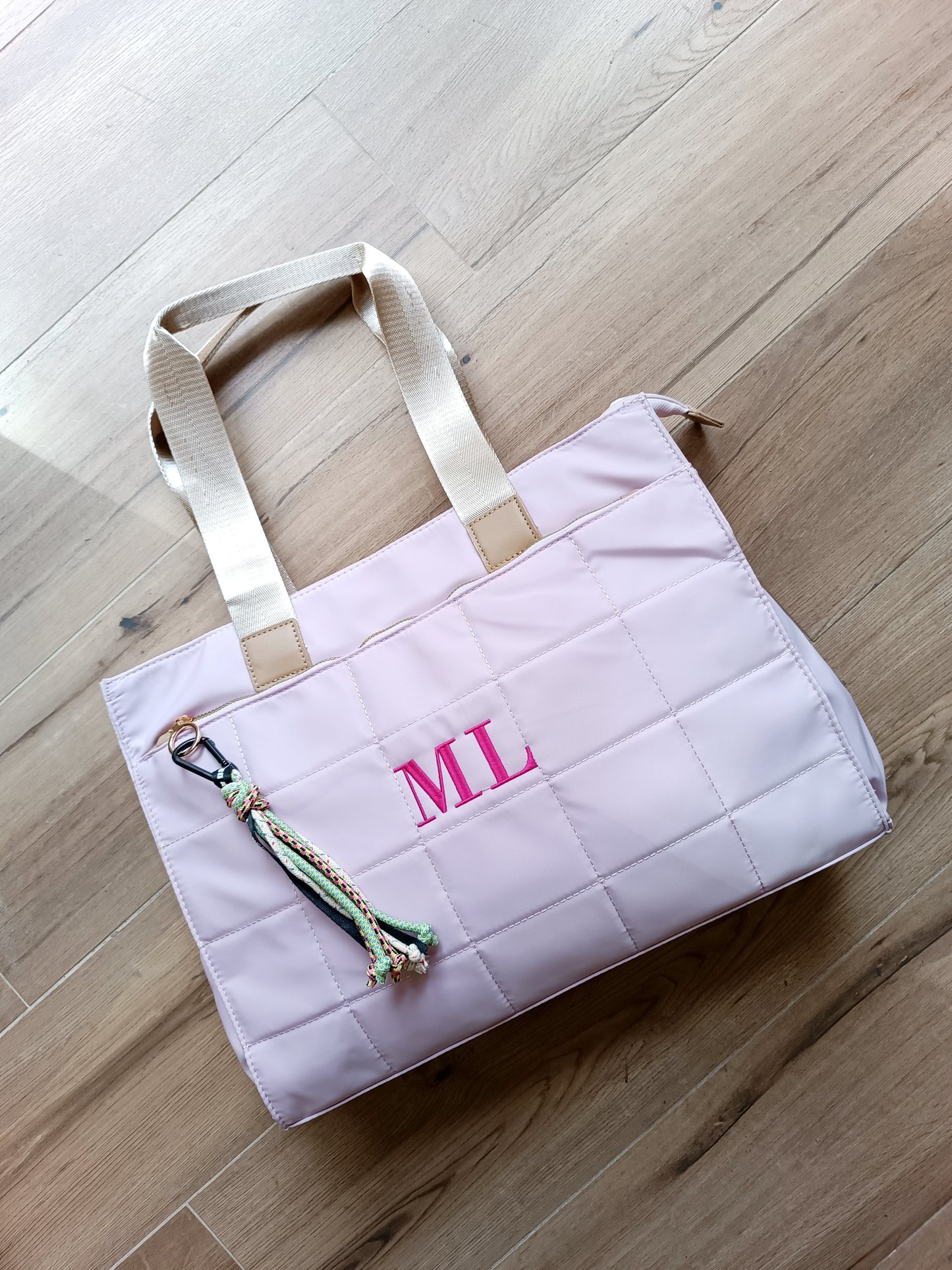 Bolso Pau con asa corta y larga en nailon (PERSONALIZACIÓN GRATUITA)