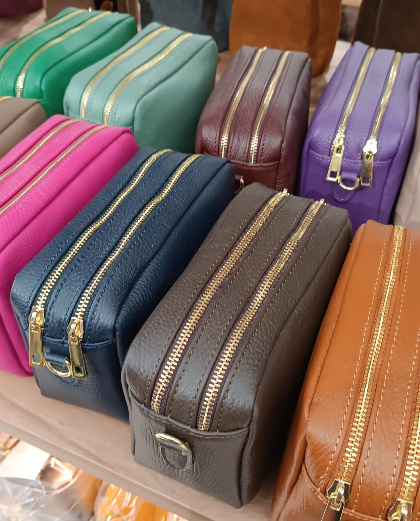 Bolso Nora en piel 2 cremalleras | Personalización gratuita