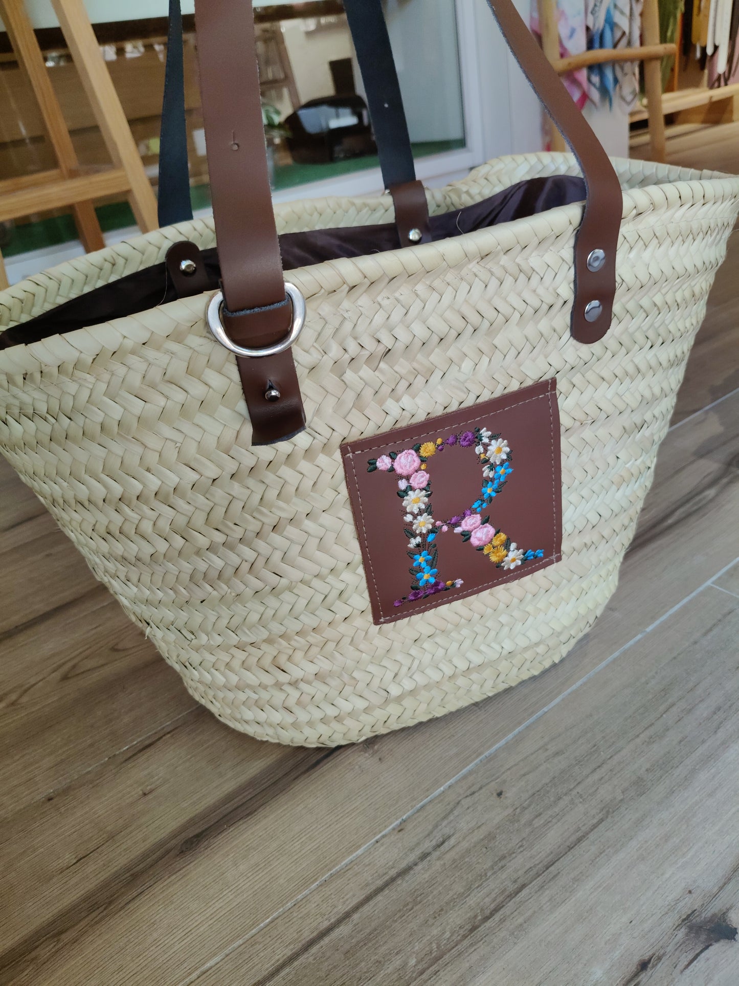 Capazo TORIMBIA (personalizable con letra de flores)