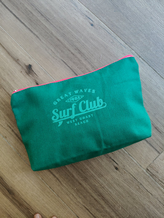 Neceser verde fucsia Surf Club