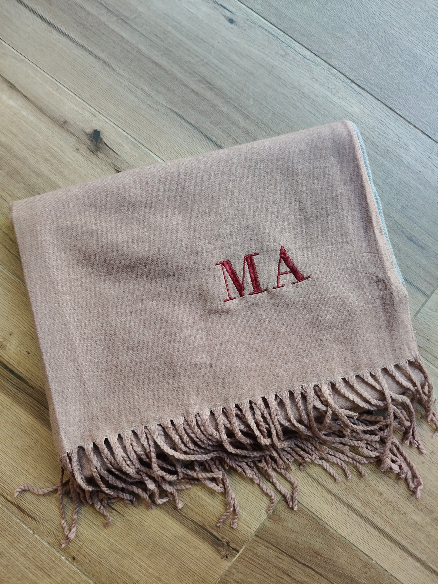 Bufanda Cashmere Unisex "2 tonos" | Personalización gratuita