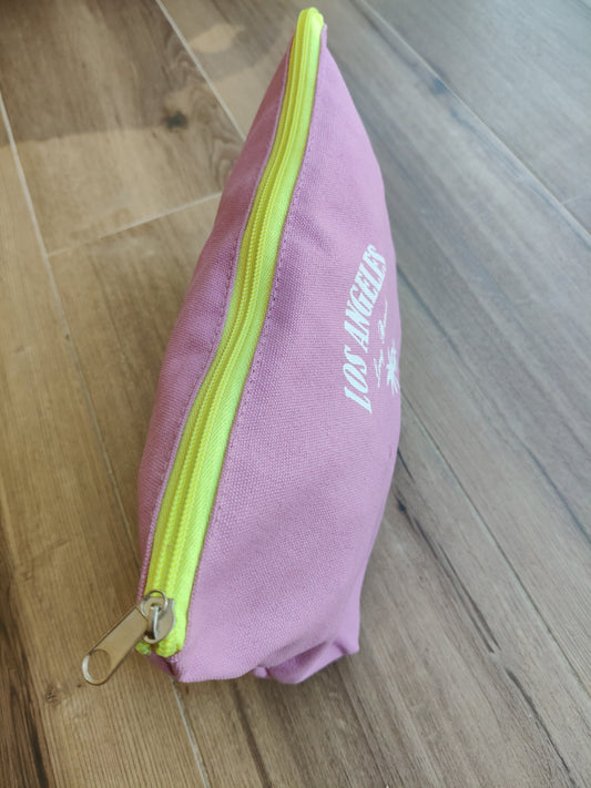 Neceser rosa- amarillo Los Angeles