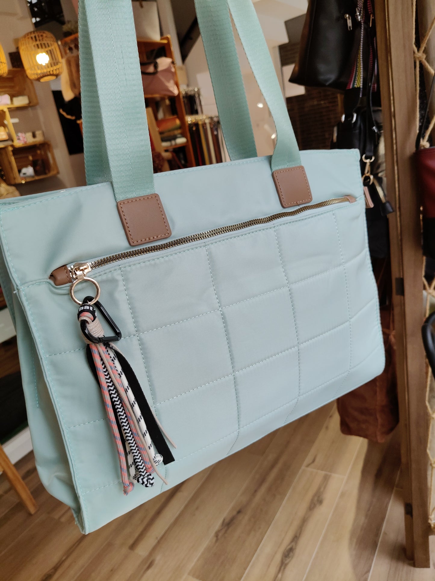 Bolso Pau con asa corta y larga en nailon (PERSONALIZACIÓN GRATUITA)