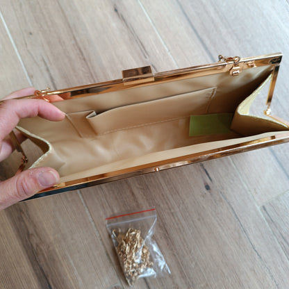 Cartera brillo dorado – El Rincón de Paz