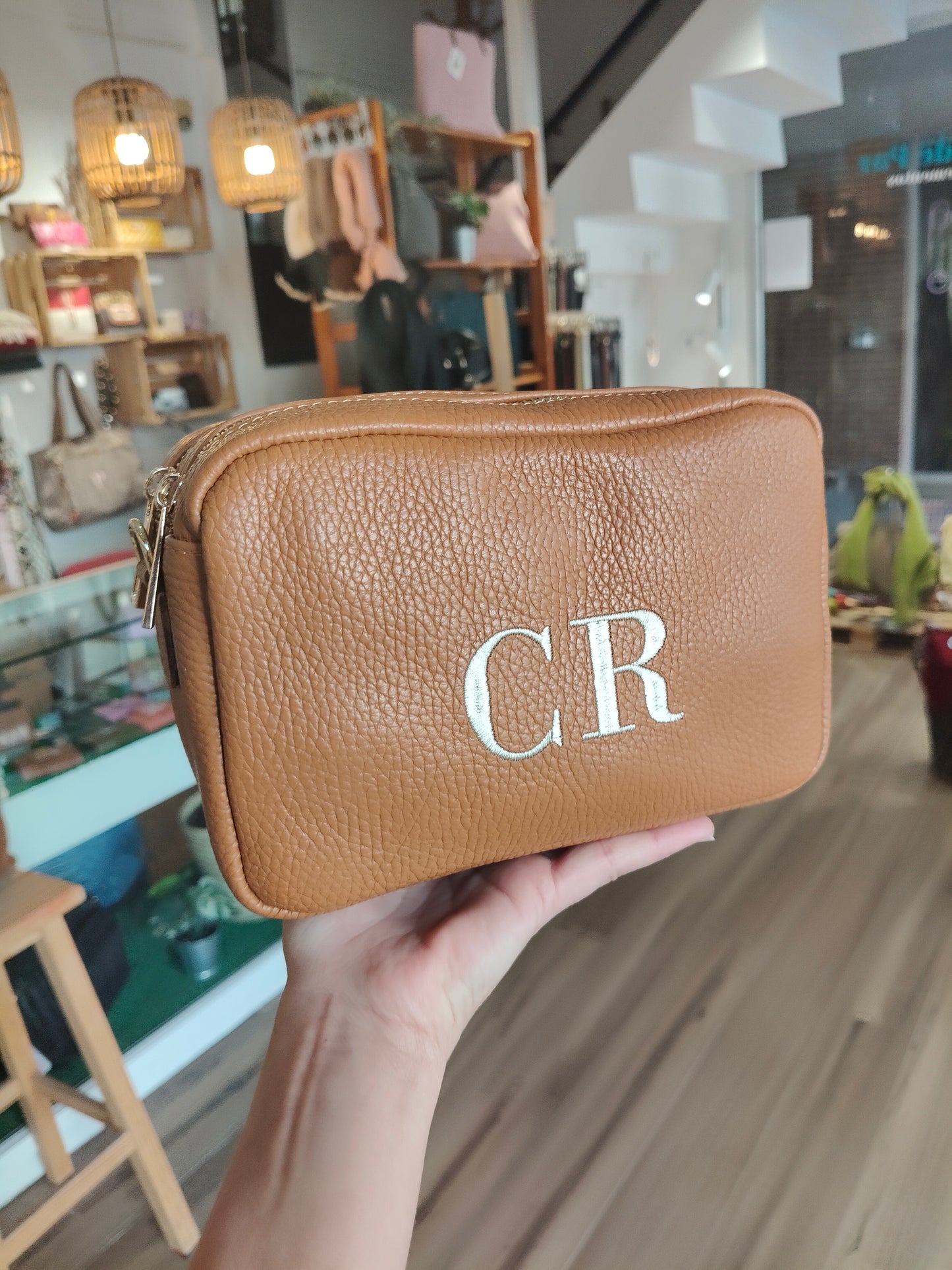 Bolso Nora en piel 2 cremalleras (PERSONALIZACIÓN GRATUITA)