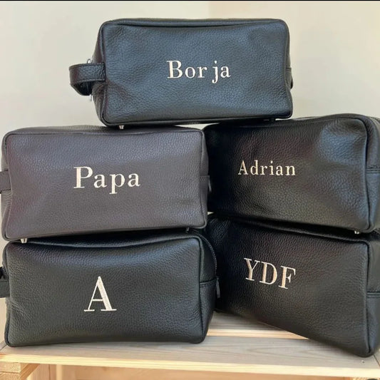 Neceser de mano en piel unisex (PERSONALIZACIÓN GRATUITA)
