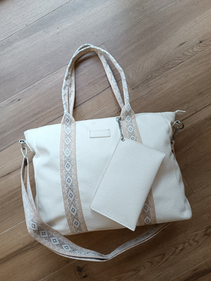 Bolso blanco polipiel blanca