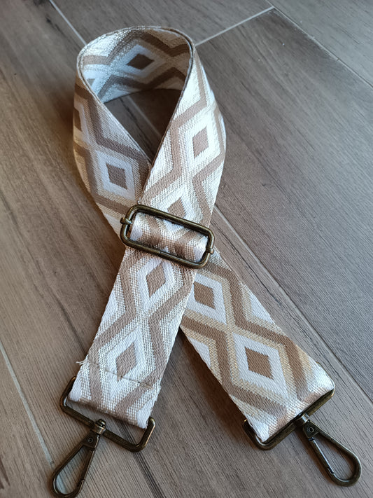 Asa rombos blanco-beige