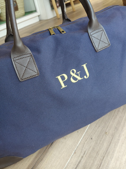 Maleta de Viaje Luca en Lona y Piel | Personalización gratuita