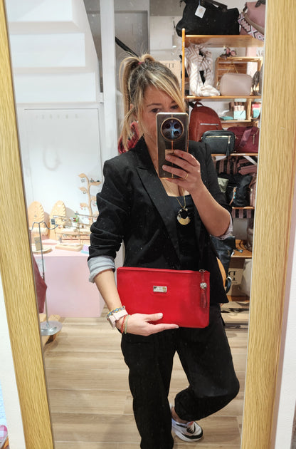 Clutch Artesanal | Red Print