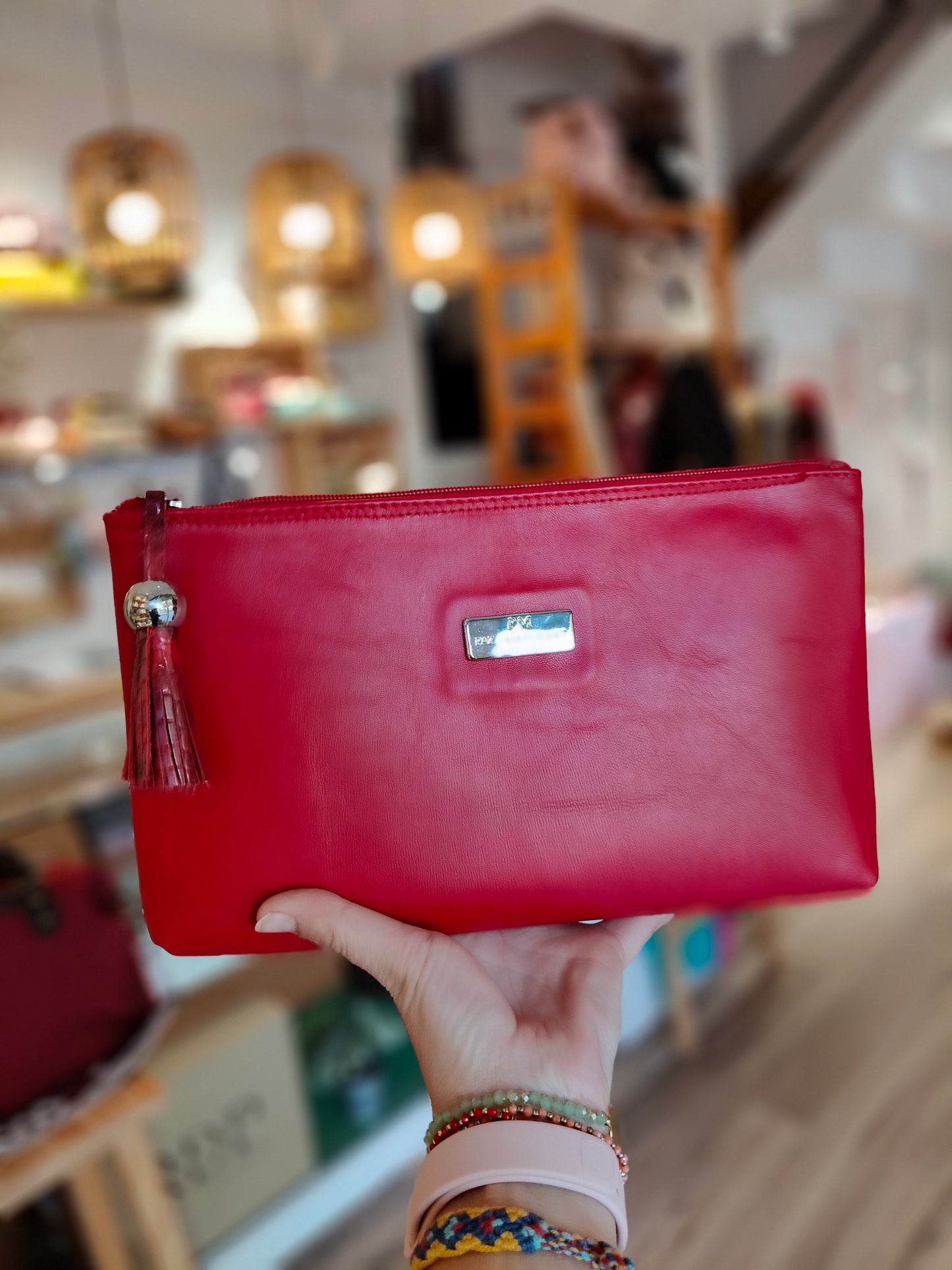 Clutch Artesanal | Red Print