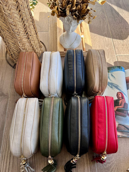 Bolso Lola en piel 1 cremallera (PERSONALIZACIÓN GRATUITA)