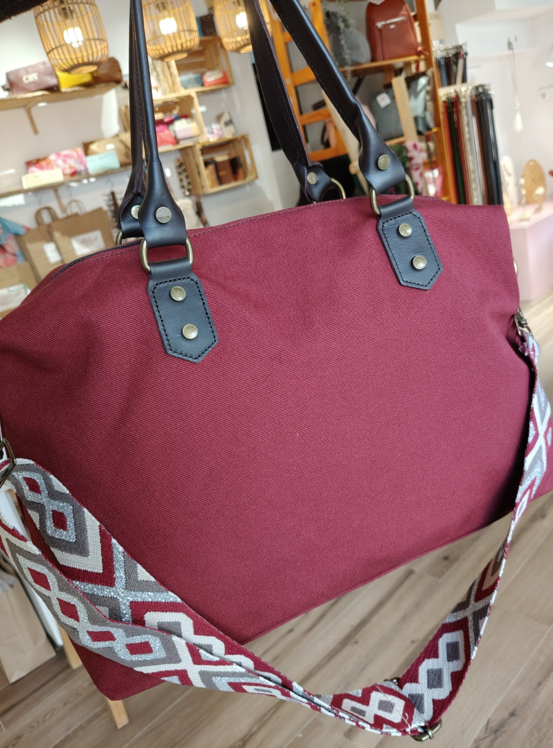 Bolso Camper Lona con asas en piel (PERSONALIZACIÓN GRATUITA)