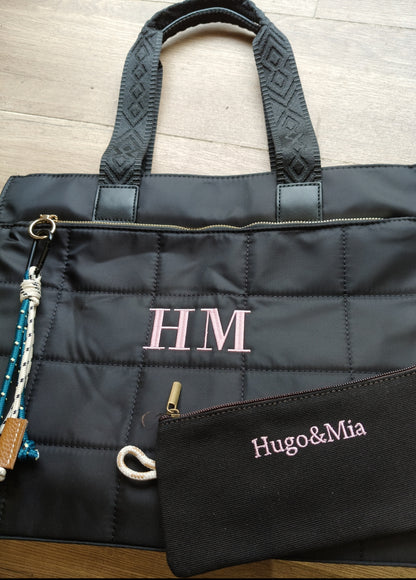 Bolso Pau con asa corta y larga en nailon (PERSONALIZACIÓN GRATUITA)