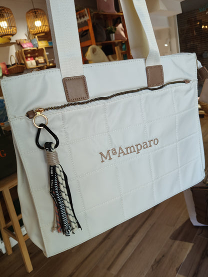 Bolso Pau con asa corta y larga en nailon (PERSONALIZACIÓN GRATUITA)