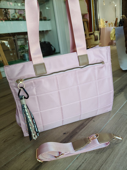 Bolso Pau con asa corta y larga en nailon (PERSONALIZACIÓN GRATUITA)