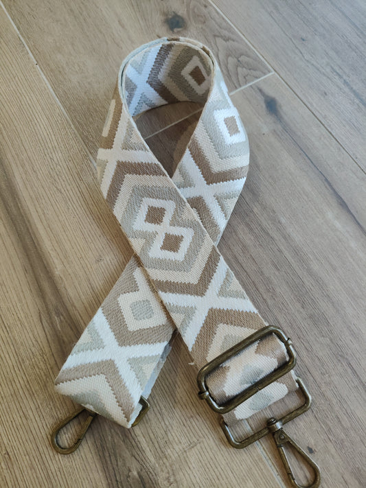 Asa marrón  y beige