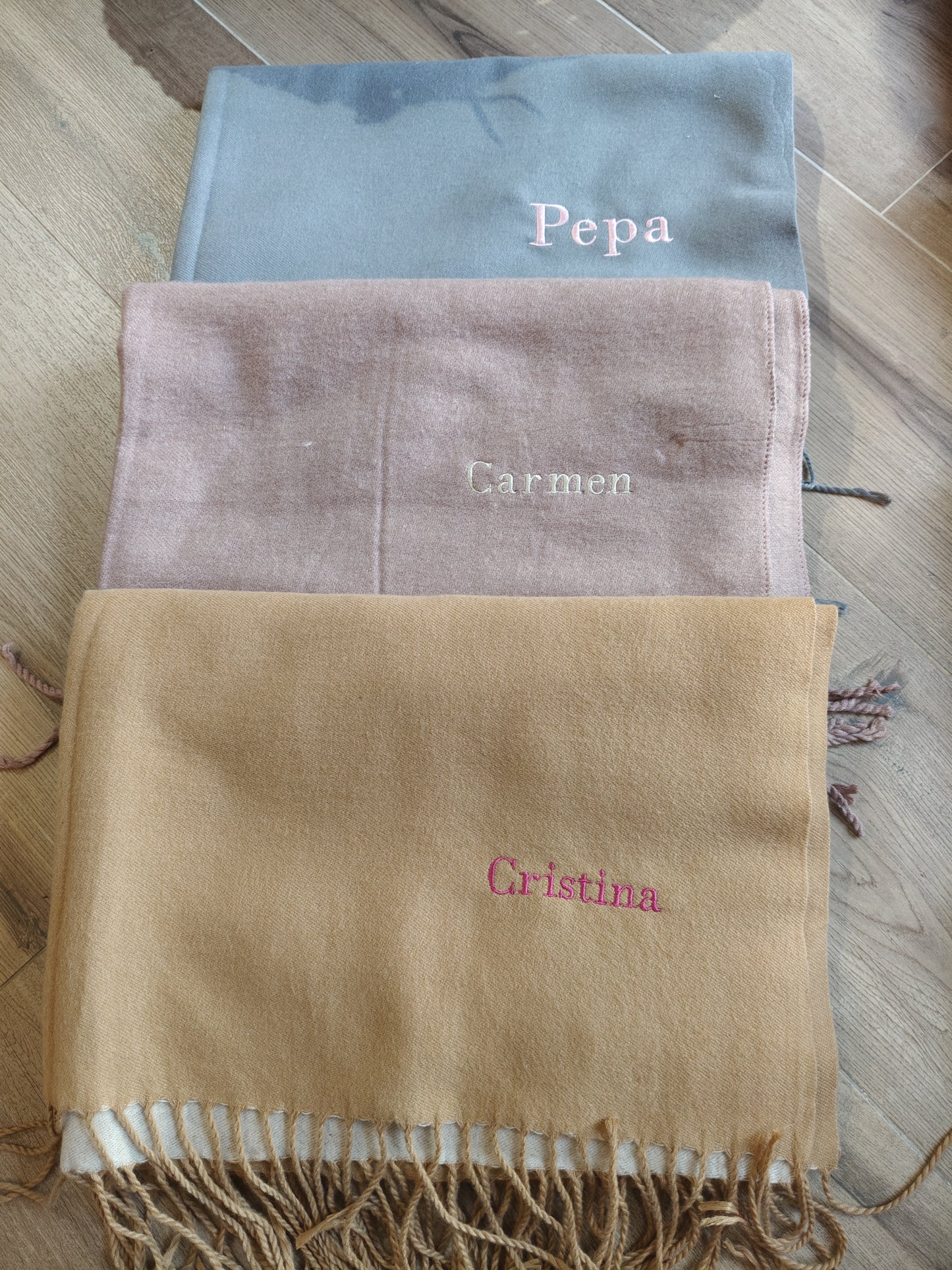 Bufanda Cashmere Unisex  "2 tonos" | Personalización gratuita