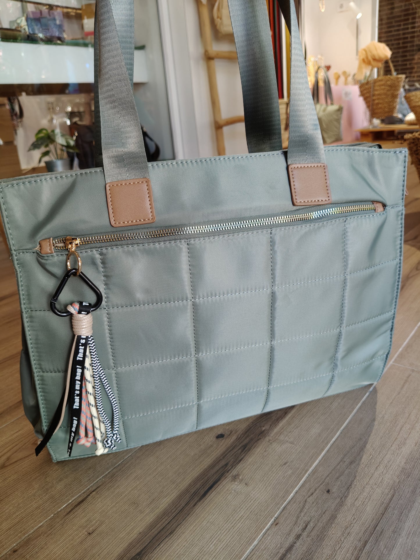 Bolso Pau con asa corta y larga en nailon (PERSONALIZACIÓN GRATUITA)