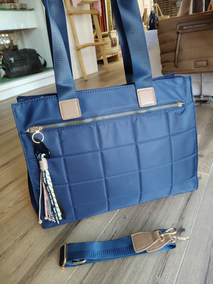 Bolso Pau con asa corta y larga en nailon (PERSONALIZACIÓN GRATUITA)