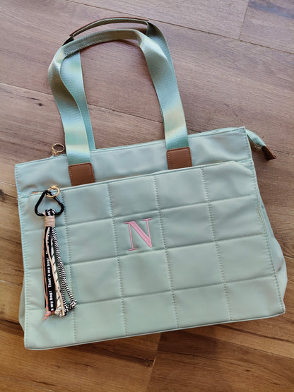 Bolso Pau con asa corta y larga en nailon (PERSONALIZACIÓN GRATUITA)