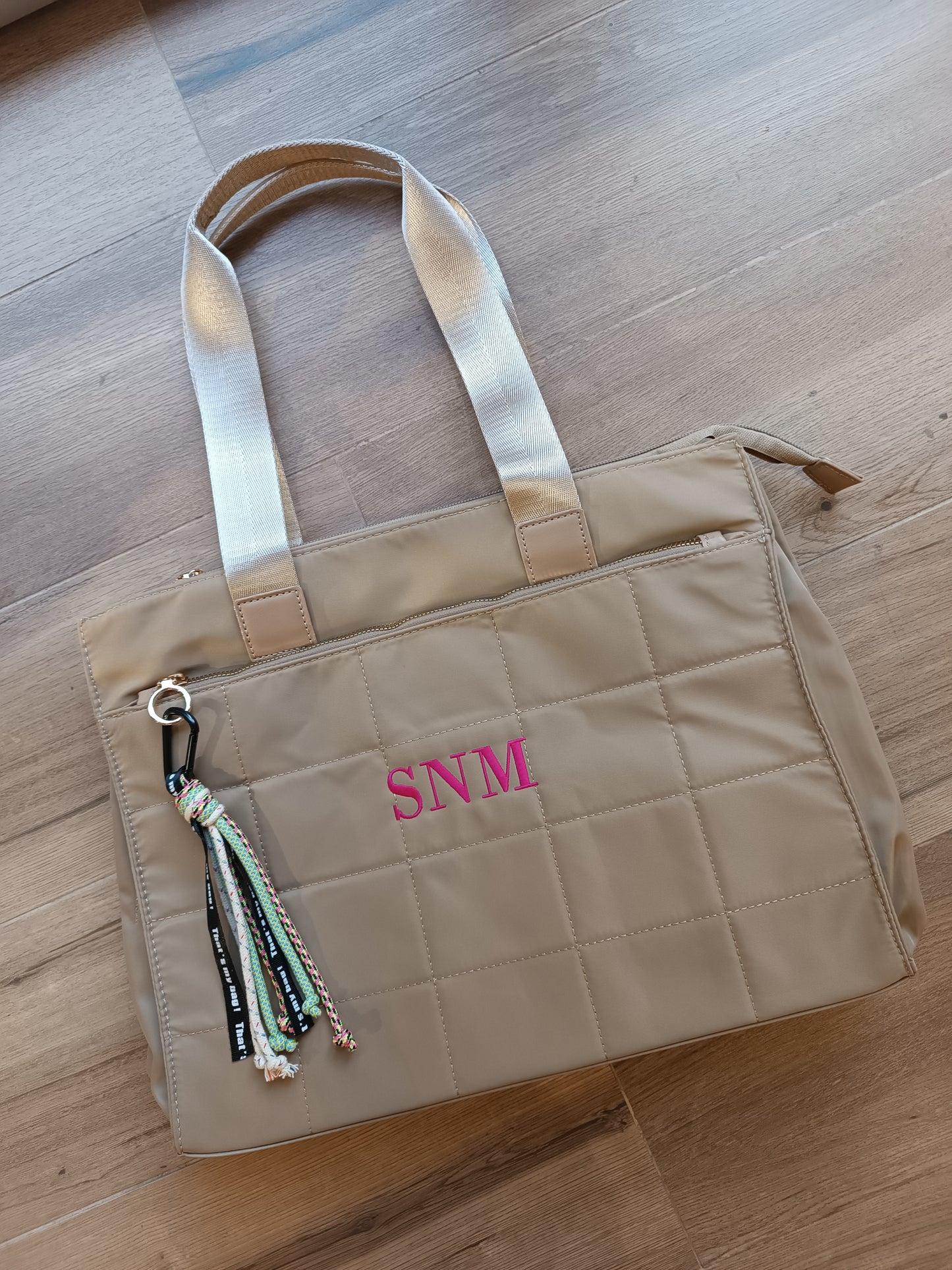 Bolso Pau con asa corta y larga en nailon (PERSONALIZACIÓN GRATUITA)