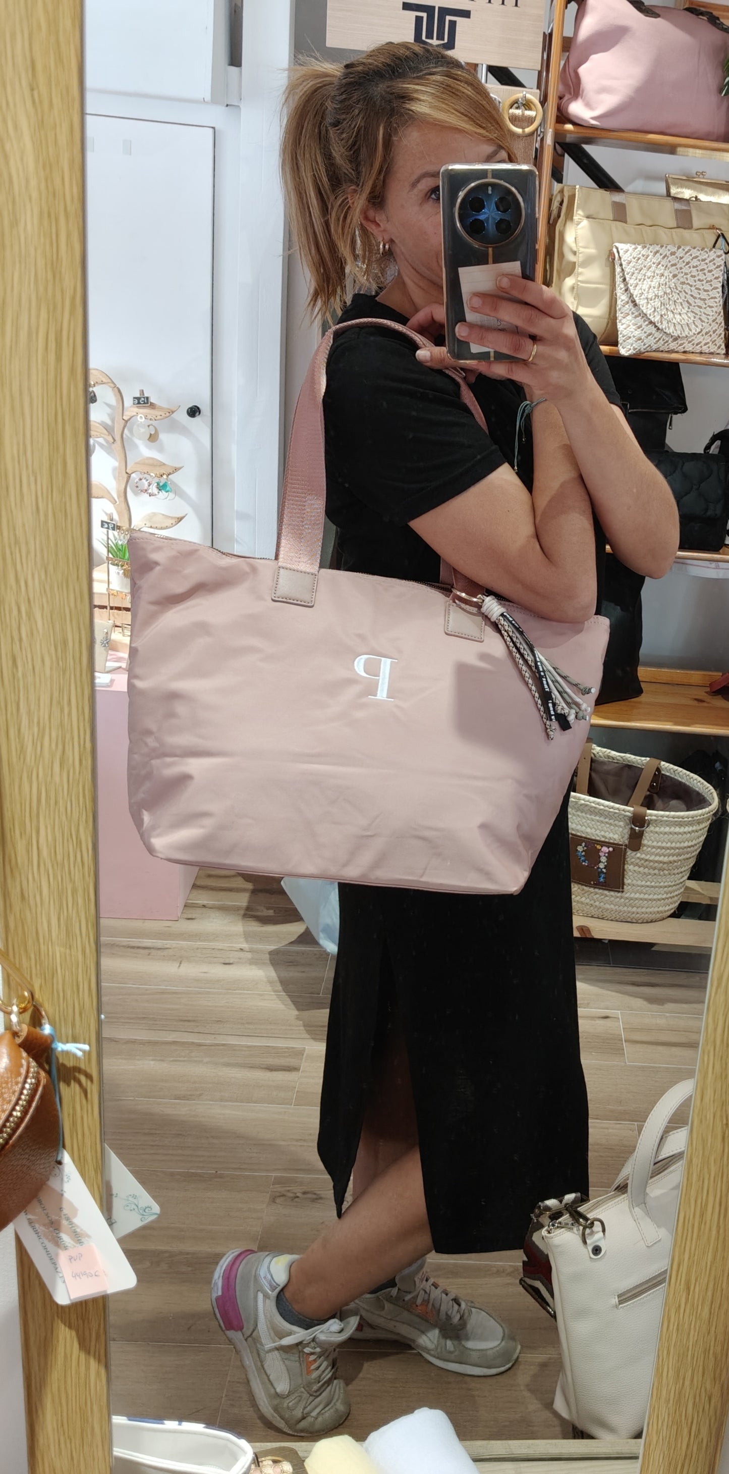 Bolso Lavanda nailon ( personalización gratuita)
