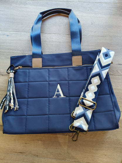 Bolso Pau con asa corta y larga en nailon (PERSONALIZACIÓN GRATUITA)