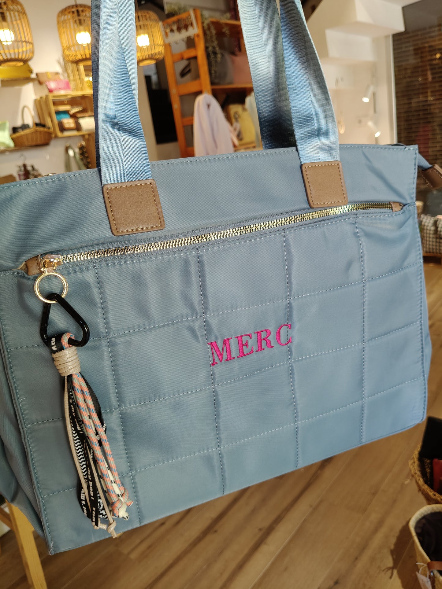 Bolso Pau con asa corta y larga en nailon (PERSONALIZACIÓN GRATUITA)