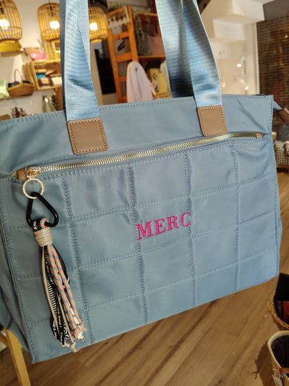 Bolso Pau con asa corta y larga en nailon (PERSONALIZACIÓN GRATUITA)