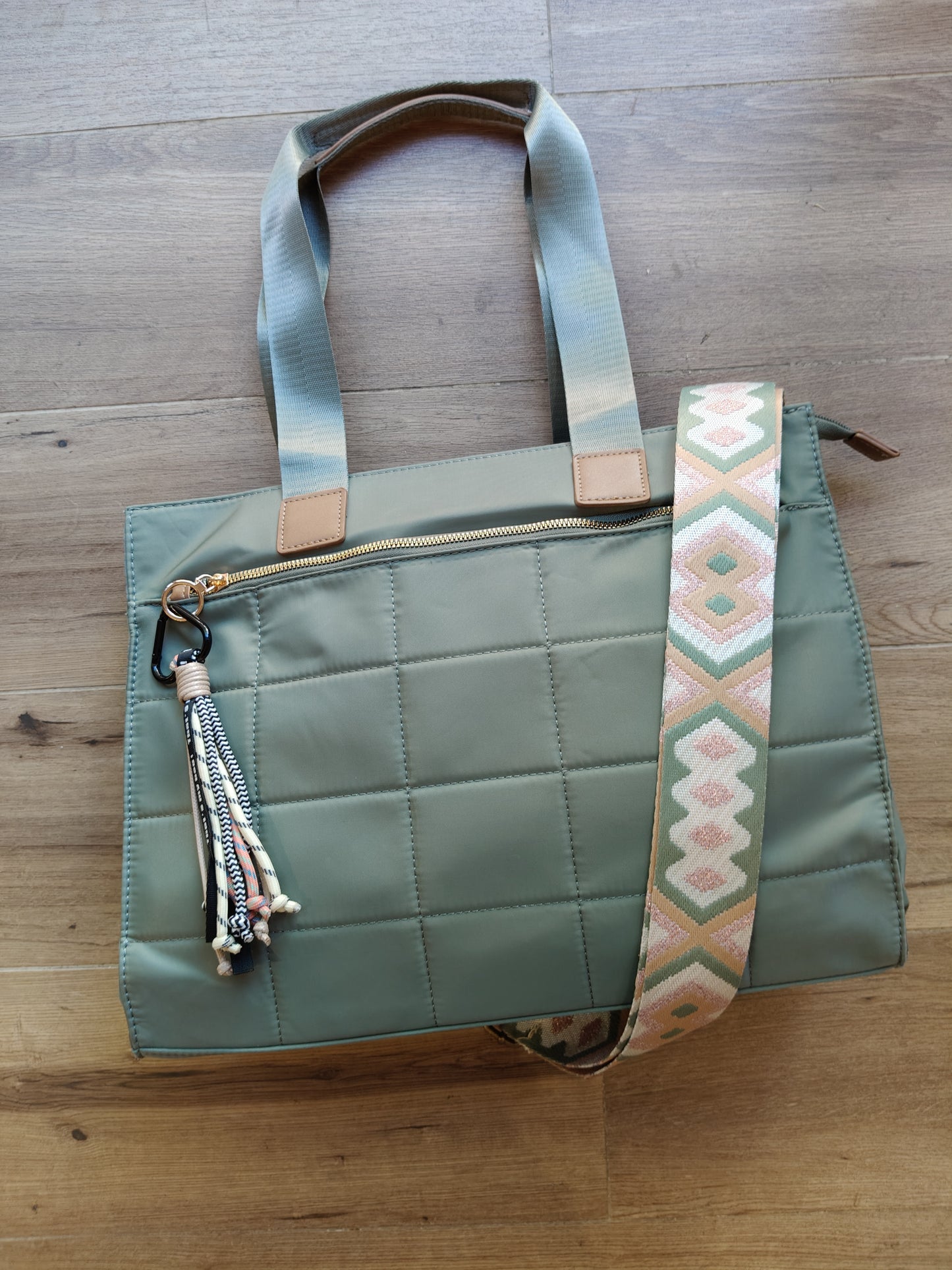 Bolso Pau con asa corta y larga en nailon (PERSONALIZACIÓN GRATUITA)