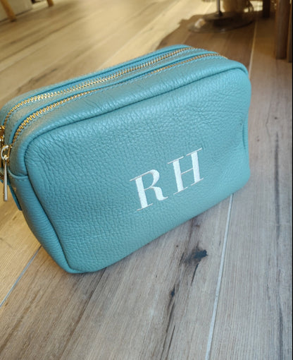 Bolso Nora en piel 2 cremalleras (PERSONALIZACIÓN GRATUITA)
