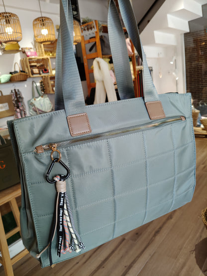 Bolso Pau con asa corta y larga en nailon (PERSONALIZACIÓN GRATUITA)