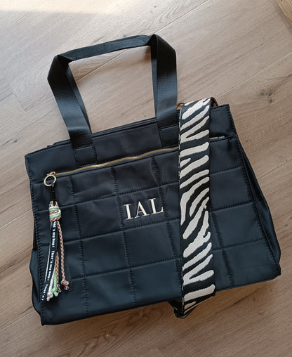 Bolso Pau con asa corta y larga en nailon (PERSONALIZACIÓN GRATUITA)