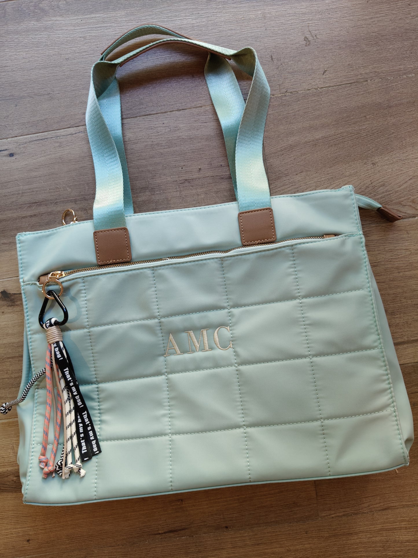 Bolso Pau con asa corta y larga en nailon (PERSONALIZACIÓN GRATUITA)