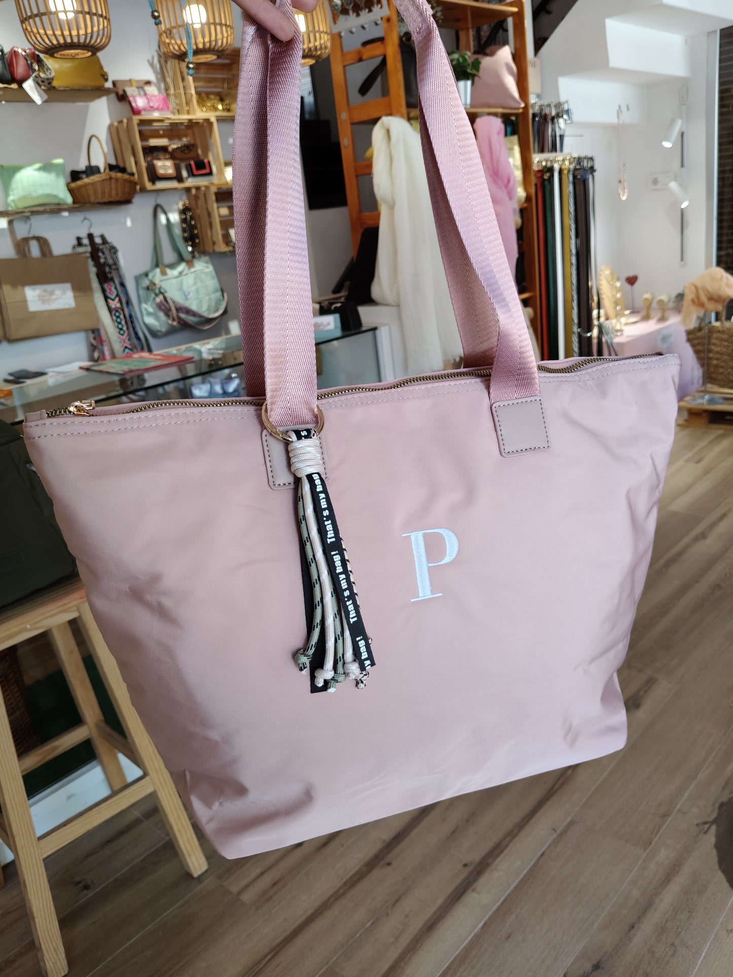 Bolso Lavanda nailon ( personalización gratuita)