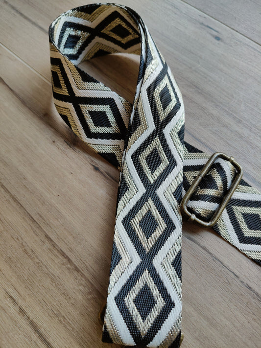 Asa negro-beige-dorado