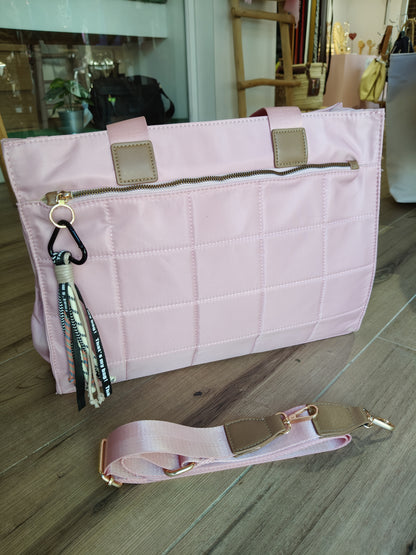 Bolso Pau con asa corta y larga en nailon (PERSONALIZACIÓN GRATUITA)