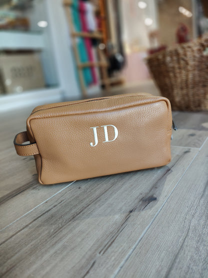 Neceser de mano en piel unisex (PERSONALIZACIÓN GRATUITA)